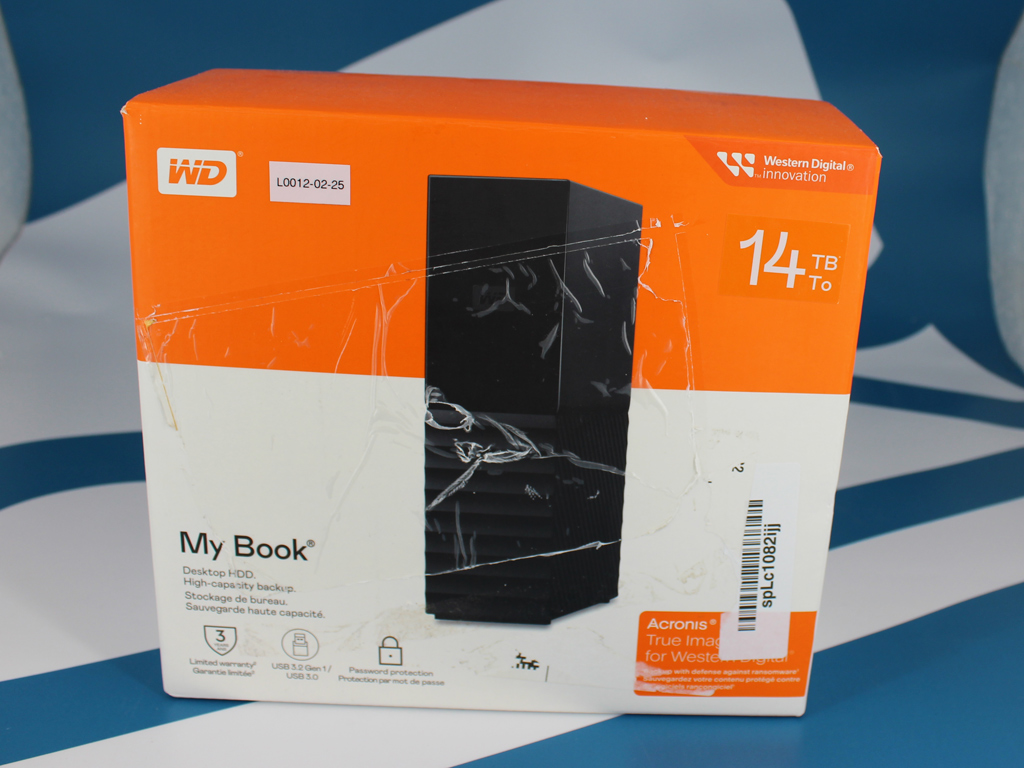 Die Verpackung der WD My Book.