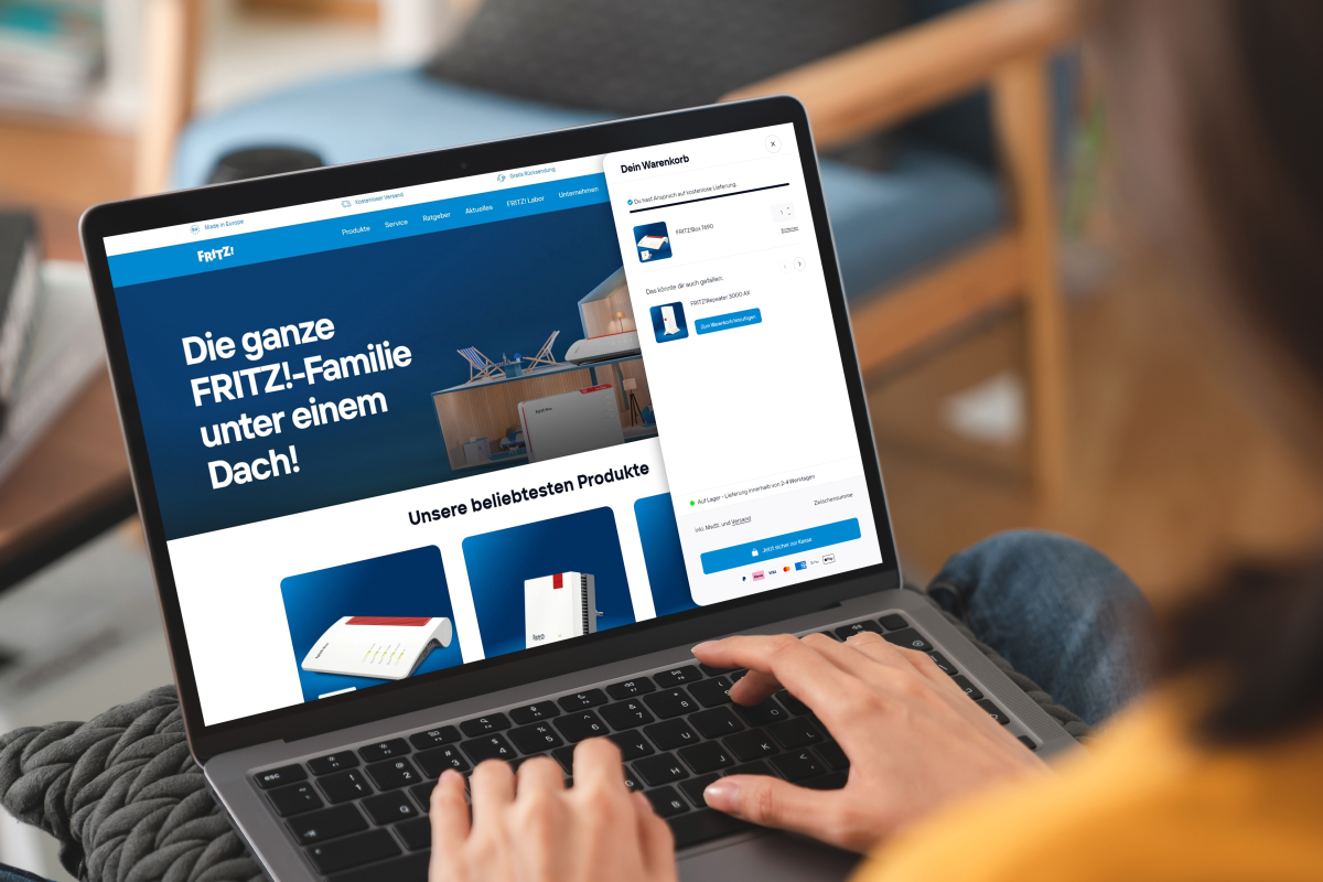 FRITZ!-Produkte direkt auf fritz.com